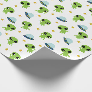 Aliens Wrapping Paper