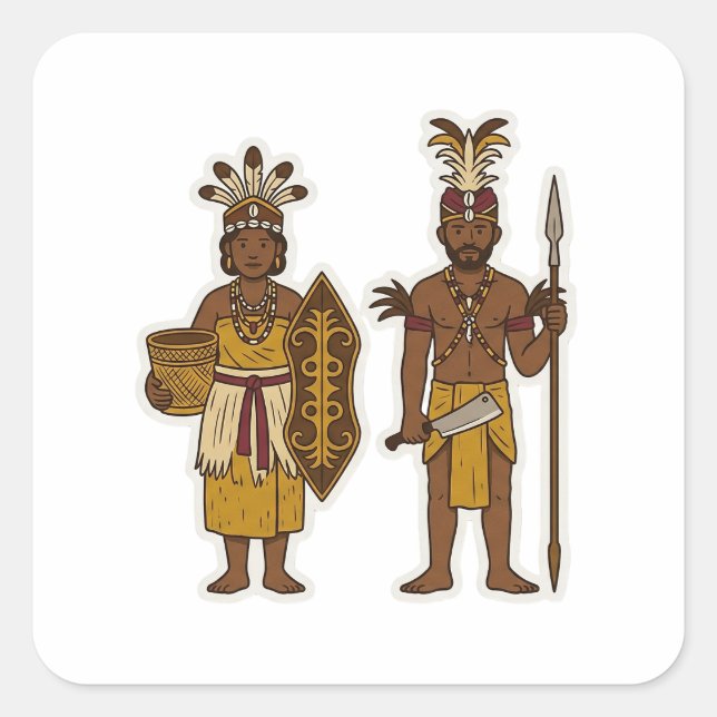 Alifuru Ina & Ama Square Sticker (Front)