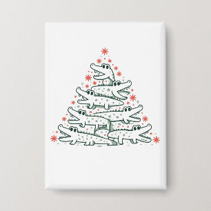 Aligator Christmas Tree Funny Crocodile Florida