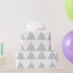 Aligator Christmas Tree Funny Crocodile Florida Wrapping Paper