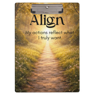 Align Motivational for Office & School Clipboard