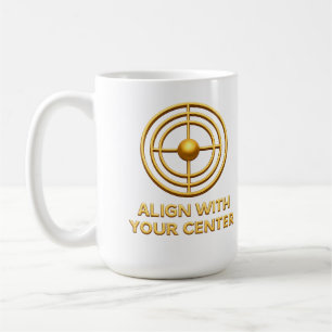 Align With Your Center golden Balance & Inner Ha Coffee Mug