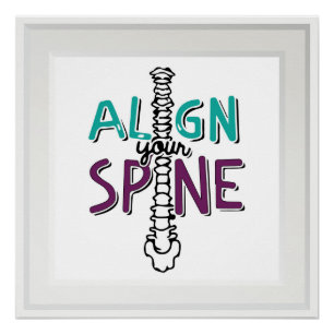 Align Your Spine 20" x 20", Poster (Semi-Gloss)