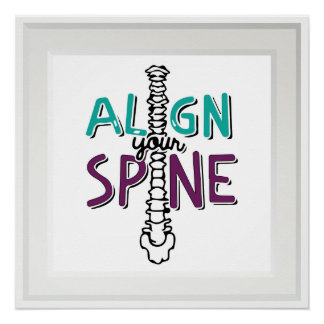 Align Your Spine 20" x 20", Poster (Semi-Gloss)