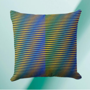 Aligned Energy   Abstract Lines Throw Pillow