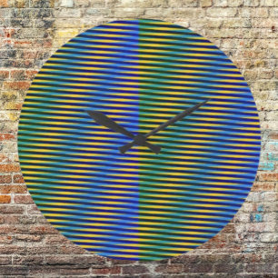 Aligned Energy   Abstract Lines Wall Clock