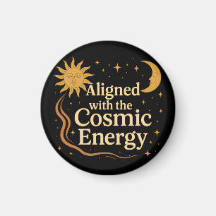 Aligned with the Cosmic Energy Boho Celestial Magnet