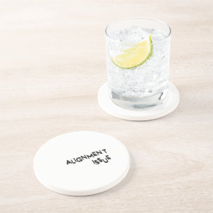 Alignment Issue Absorbent Natural Sandstone Coaster