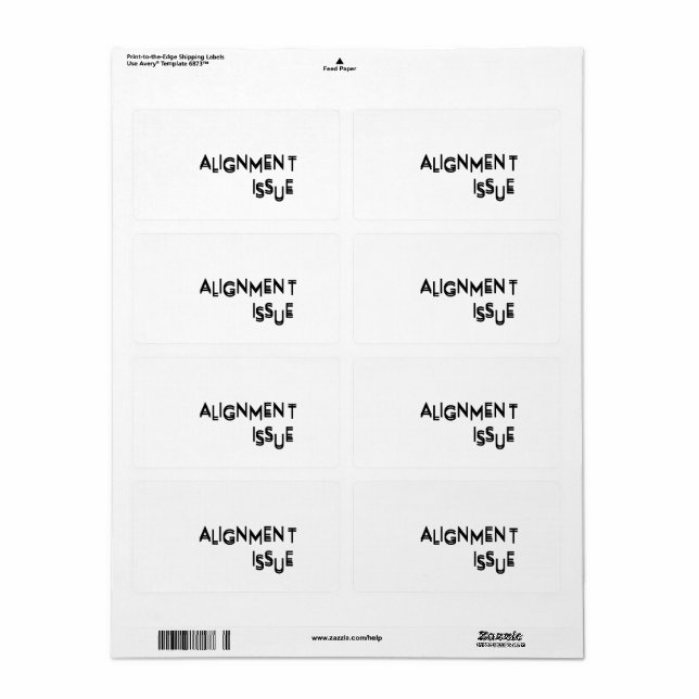 Alignment Issue Industrial High-Visibility  (Full Sheet)