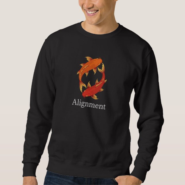 Alignment – Koi Fish Symbol of Balance, Clarity Sweatshirt (Front)