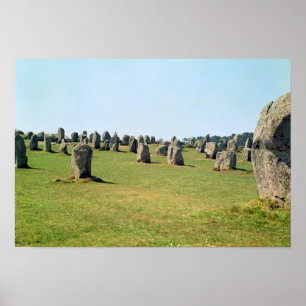 Alignment of standing stones, Megalithic Poster