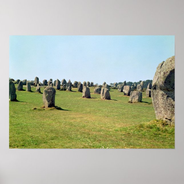 Alignment of standing stones, Megalithic Poster (Front)