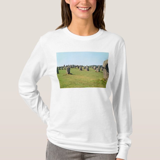 Alignment of standing stones, Megalithic T-Shirt (Front)