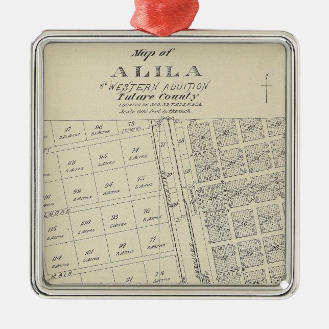 Alila Metal Ornament (Front)