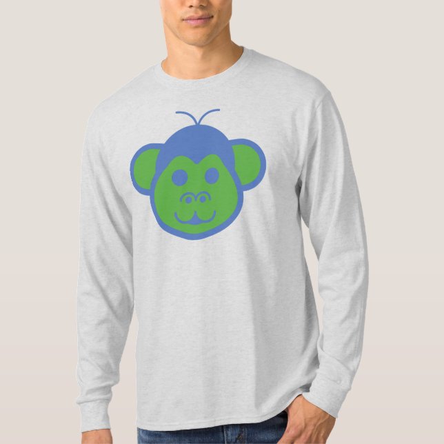 Alimon (Alien Monkey) Long Sleeve T-Shirt (Front)
