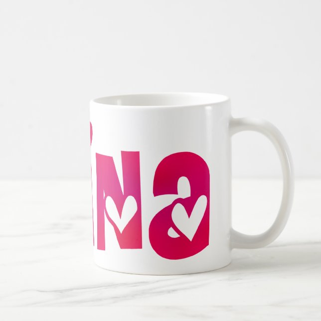 Alina in Hearts Coffee Mug (Right)