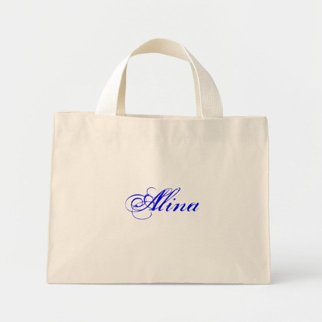 Alina In Natural Mini Tote Bag (Front)