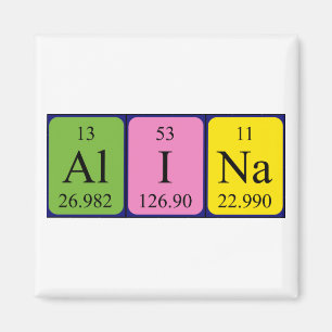 Alina periodic table name magnet