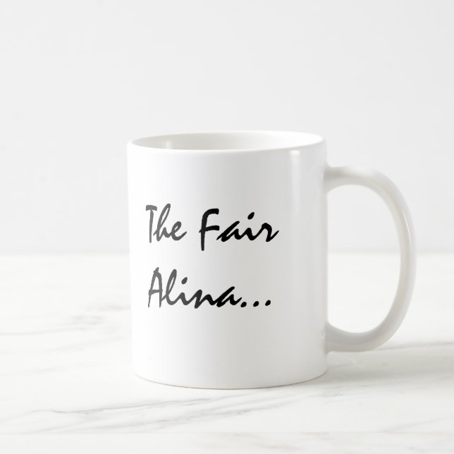 Alina With Celtic Meaning Coffee Mug (Right)
