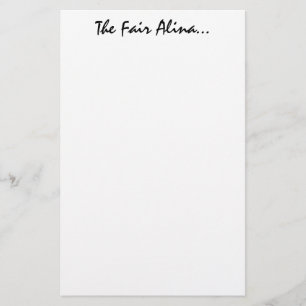 Alina With Celtic Meaning Stationery