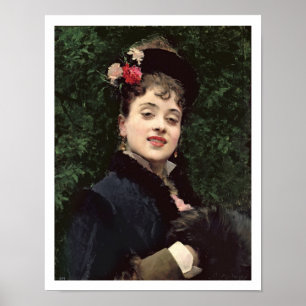 Aline Masson, the Artist's Model (oil on panel) Poster