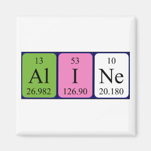 Aline periodic table name magnet