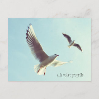 Alis Volat Propriis Postcard