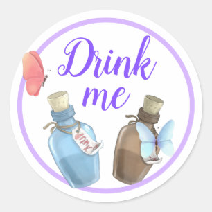 Alisa in Onederland  Classic Round Sticker