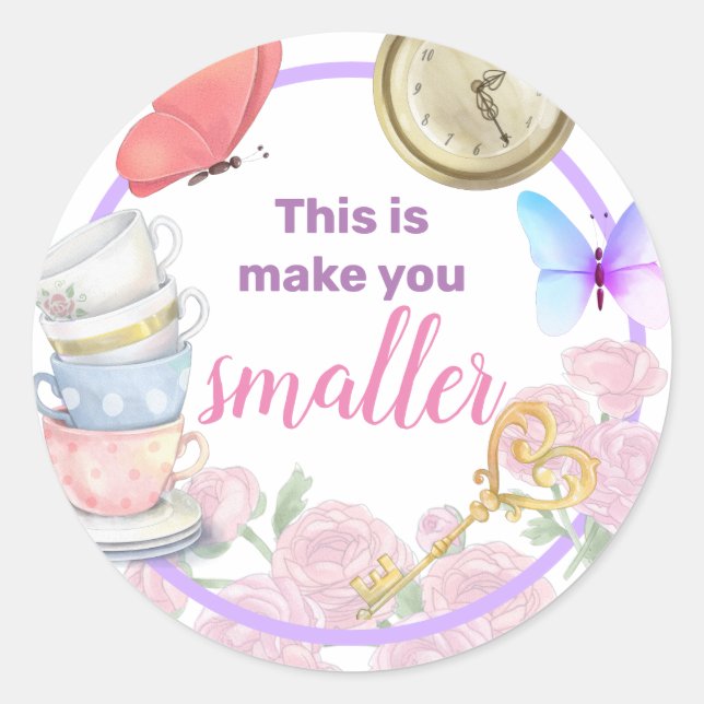 Alisa in Onederland  Classic Round Sticker (Front)