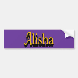 Alisha Bumper Sticker
