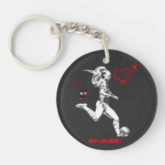 ALISHA LEHMANN WOMEN'S PRO FOOTBALL PLAYER T-Shirt Key Ring