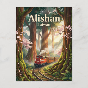 Alishan National Scenic Area Taiwan Postcard