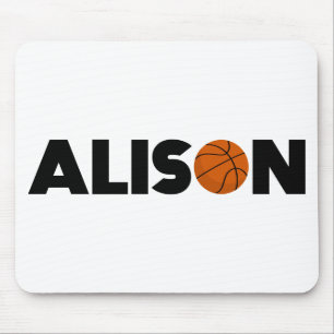 Alison Basketball Mouse Pad
