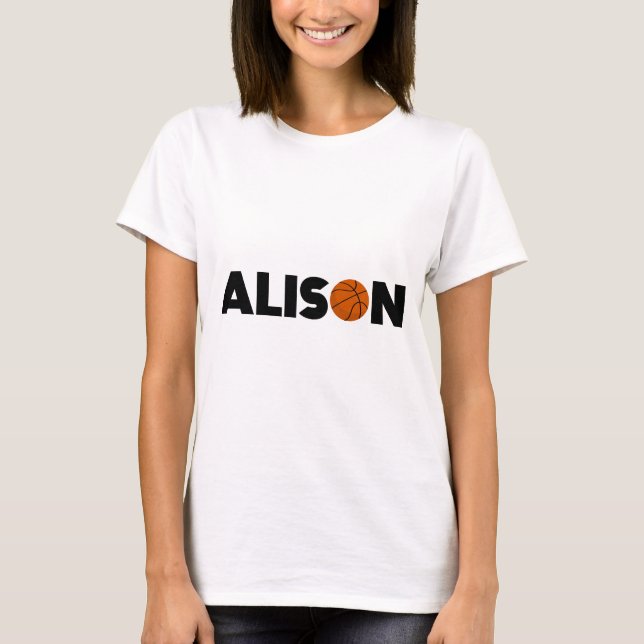 Alison Basketball T-Shirt (Front)