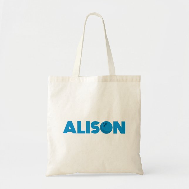 Alison bowling tote bag (Front)