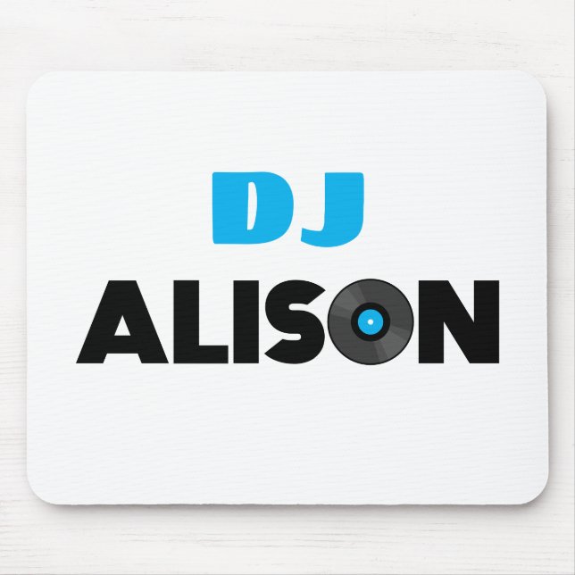 Alison DJ Mouse Pad (Front)