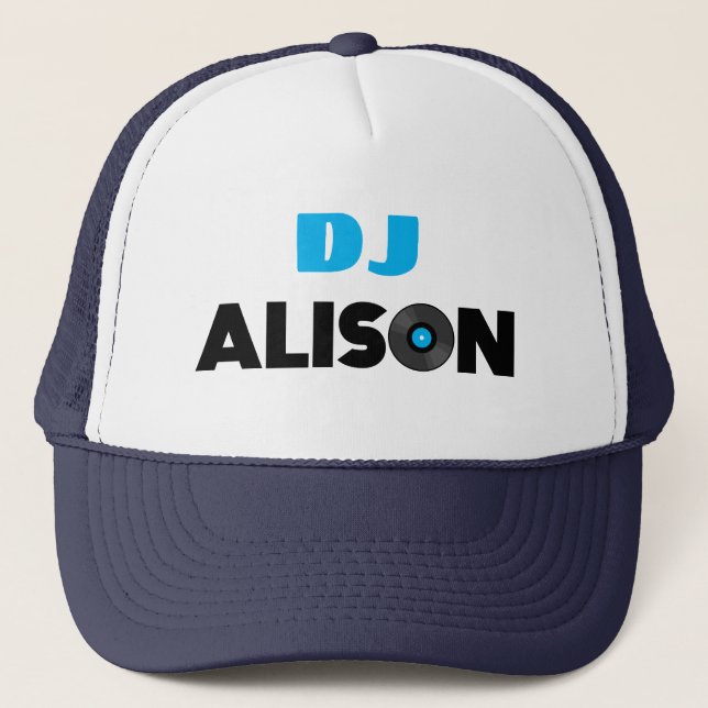 Alison DJ Trucker Hat (Front)