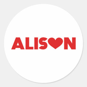 Alison Love Classic Round Sticker