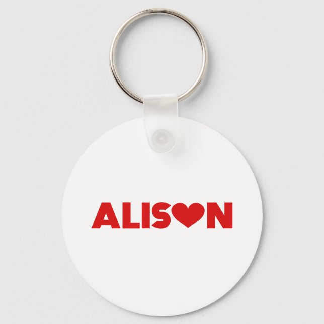 Alison Love Key Ring (Front)