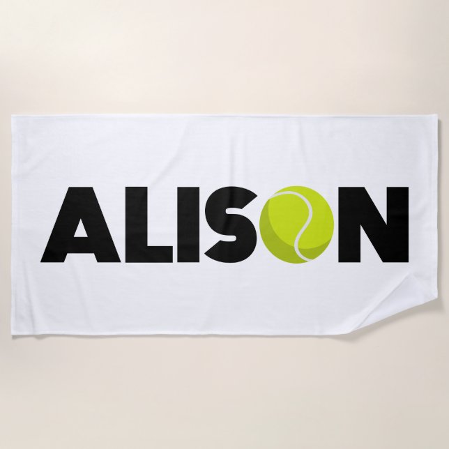 Alison Tennis Beach Towel (Front)