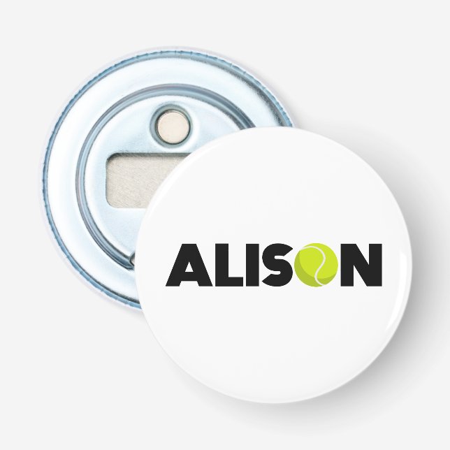 Alison Tennis Bottle Opener (Front)