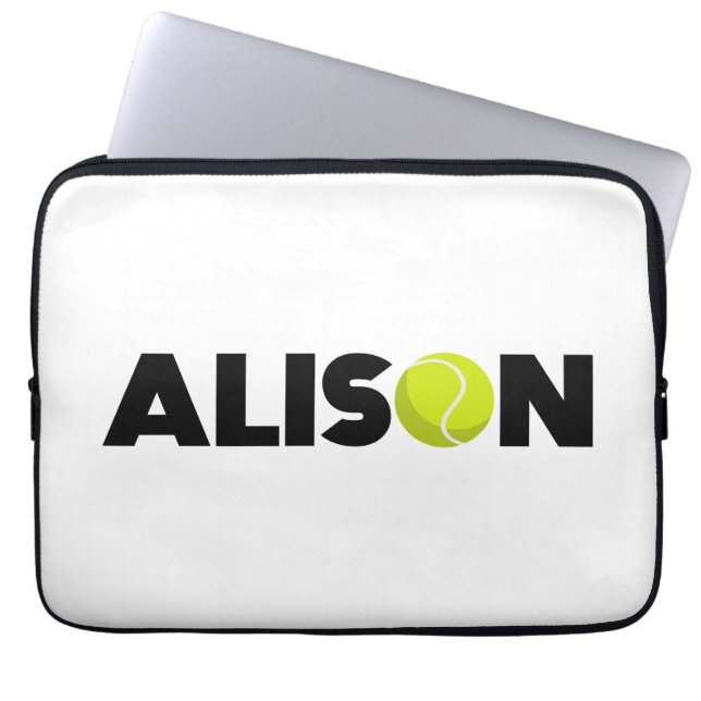 Alison Tennis Laptop Sleeve (Front)