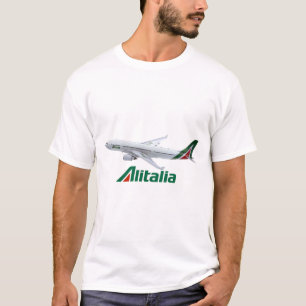 Alitalia Airlines Airbus A330 Airplane  T-Shirt