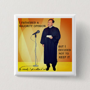 Alito's hypocrisy 15 cm square badge