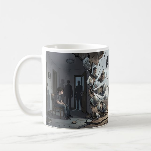 Alive Broken Mirror Survival Journey Mug (Left)