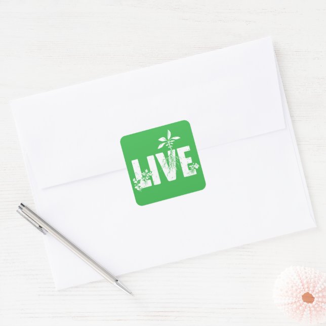 Alive Square Sticker (Envelope)
