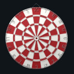 Alizarin Crimson And White Dartboard<br><div class="desc">Alizarin Crimson And White Dart Board</div>