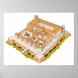 Aljaferia. Zaragoza Spain. Islamic palace Poster