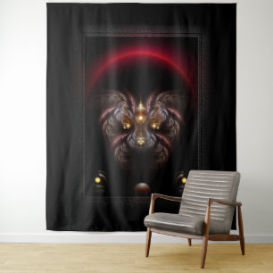 Alkarian Poodle Fantasy Fractal Portrait Tapestry