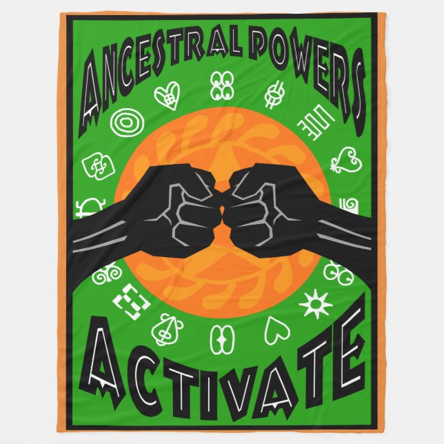 ALKEBULAN - ANCESTRAL POWERS ACTIVATE FLEECE BLANKET (Front)